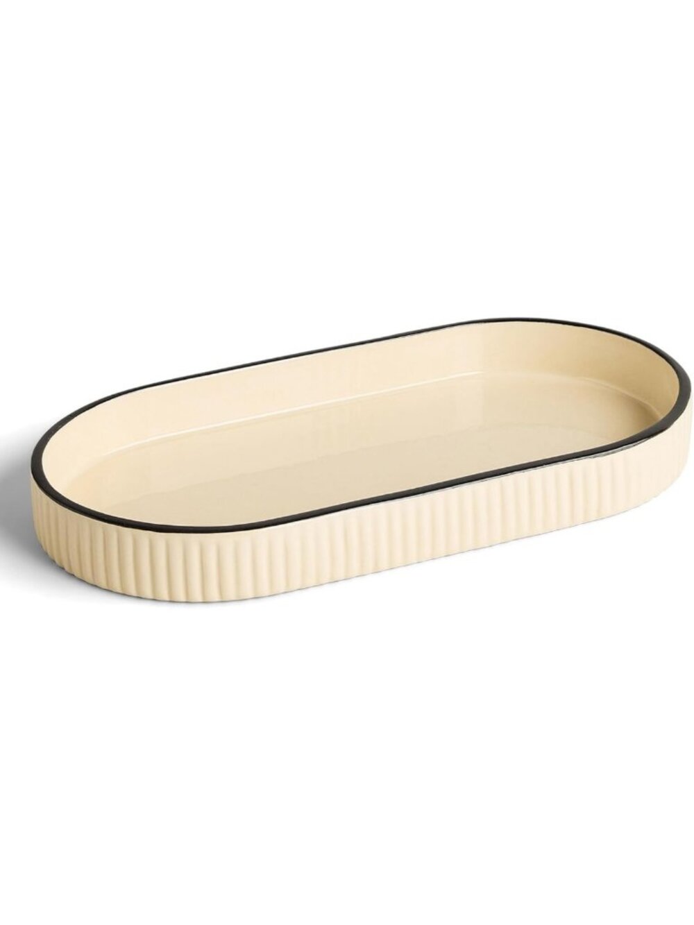 Large Alabaster Ceramic Vanity Tray for Bathroom Countertop - Stylish Organizer